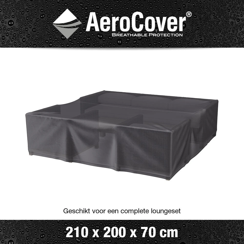 AeroCover Loungesethoes 210 X 200 X 70 Cm 3 AeroCover Loungesethoes 210 X 200 X 70 Cm - Afbeelding 3
