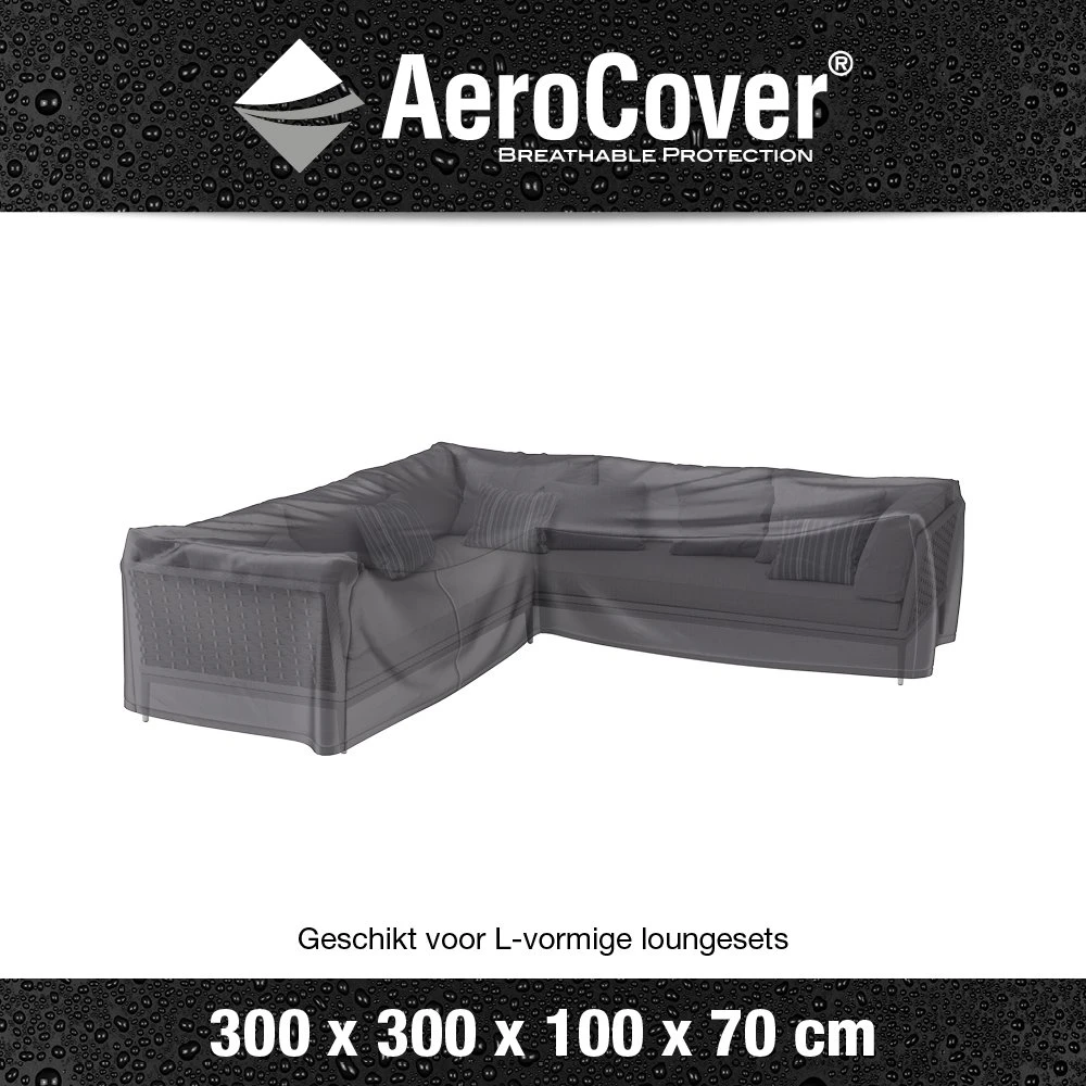 AeroCover Loungesethoes Hoekset 300 X 300 X 70 Cm 3 AeroCover Loungesethoes Hoekset 300 X 300 X 70 Cm - Afbeelding 3