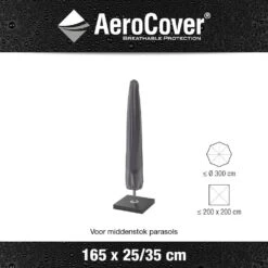 AeroCover Parasolhoes H 165 X 25/35 Cm -Kettler Tuinieren Winkel aerocover parasolhoes antraciet h165x25 35cm 1000x1000 621e0db844f24 l