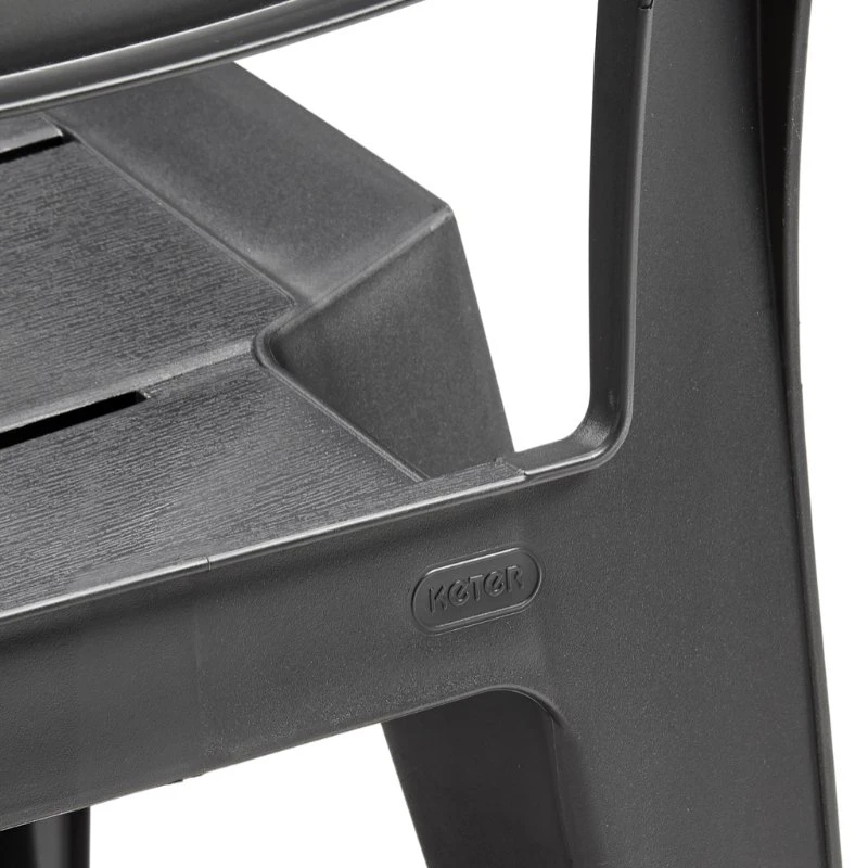 Keter Julie Tuinstoel Grafiet 6 Keter Julie Tuinstoel Grafiet - Afbeelding 6