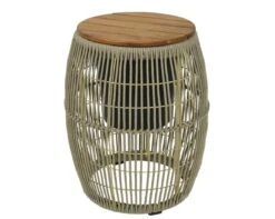 Seville Bijzet Tuintafel Beige - Ø 40 X H 49 Cm